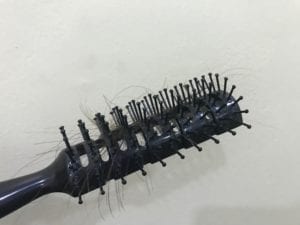 This many hairs on the comb is definitely too much