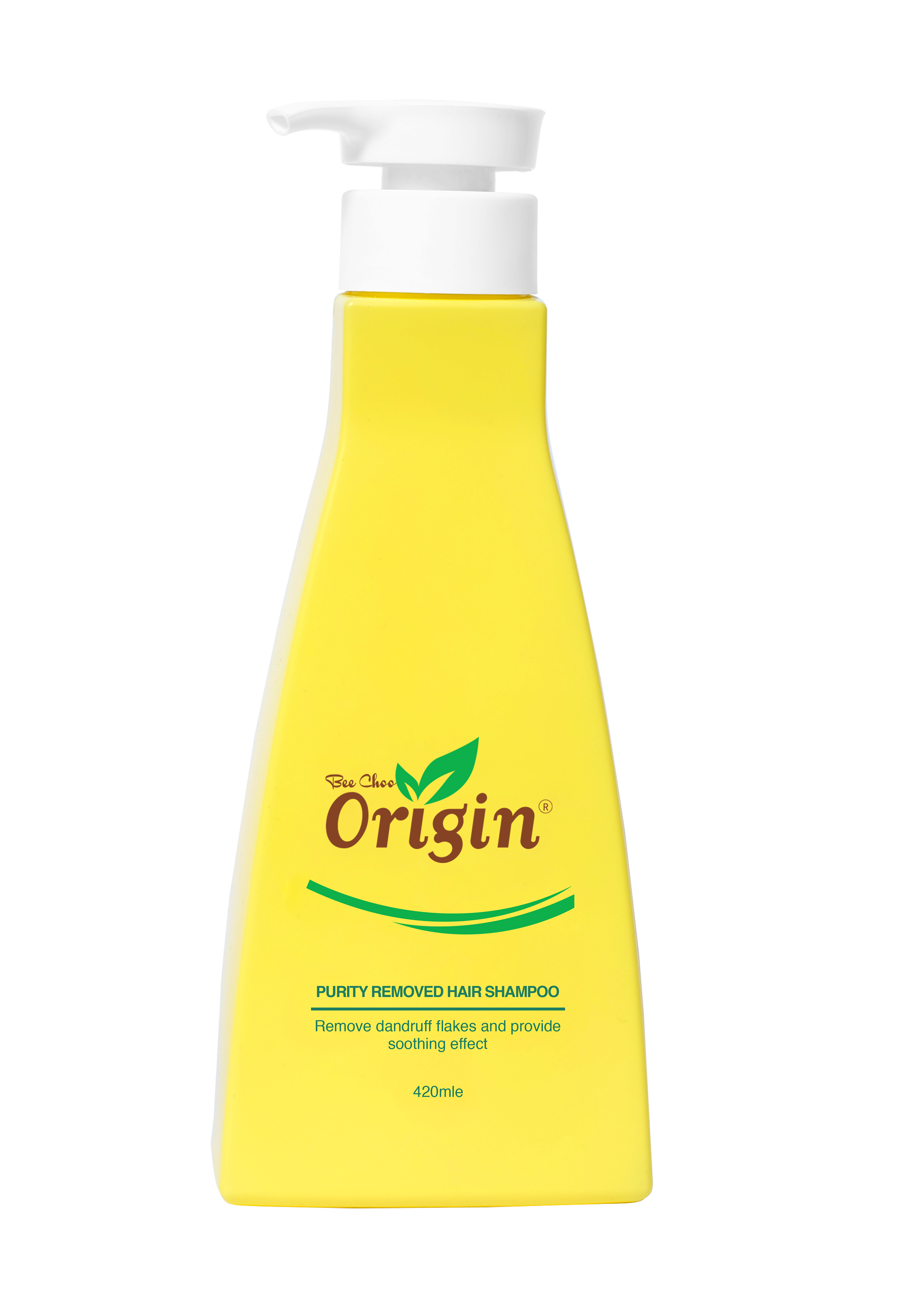 Bee Choo Origin Purity Removed dandruff shampoo bottle